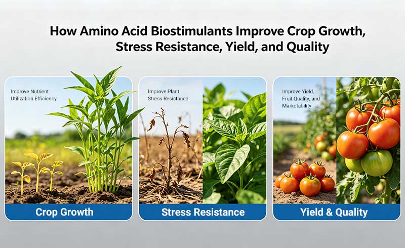 How Amino Acid Biostimulants Improve Crop Growth, Stress Resistance, Yield, And Quality